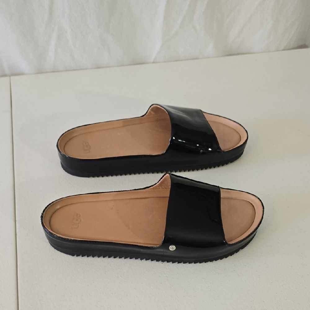 UGG Black Women's Slide Sandals - Picture 3 of 10